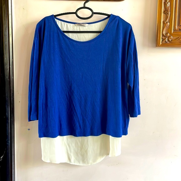 M&S. size 14. Blue and white